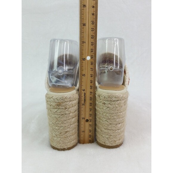 Castañer Elegant Cream Espadrille Wedge Sandals EU 39 US 7.5 Castaner - Picture 5 of 13